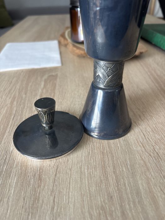 Stary pucharek metalowy prl