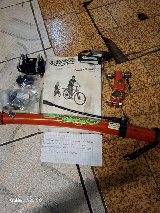 Barra ligação para bicicleta de criança