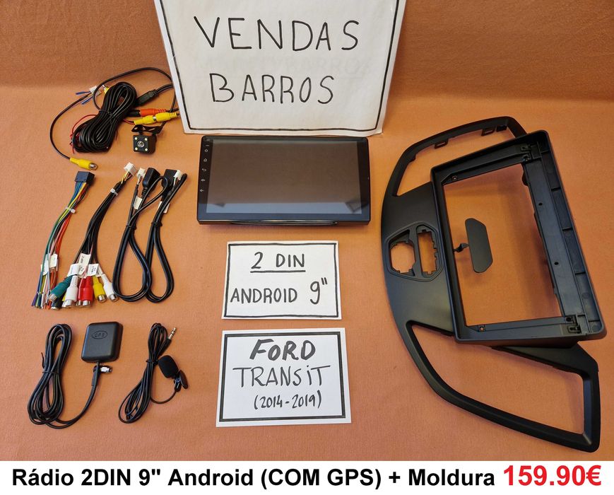 Rádio 2DIN • Ford TRANSIT • TOURNEO Connect / Custom  • Android 4+64GB