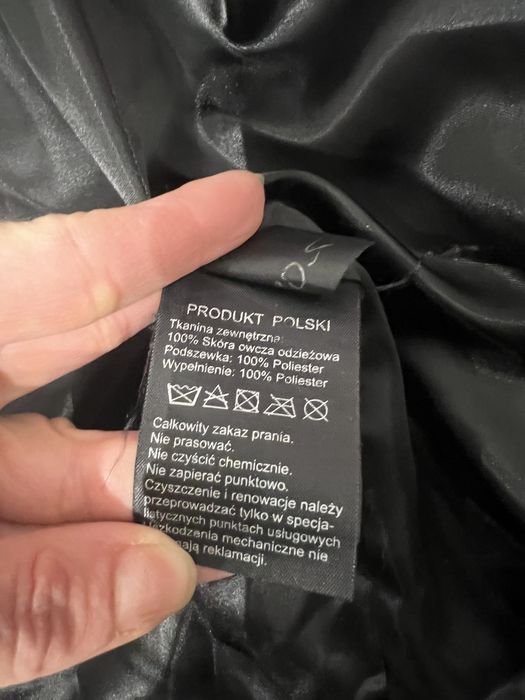 Męska   kurtka skórzana ocieplana Gian luca / ochnik