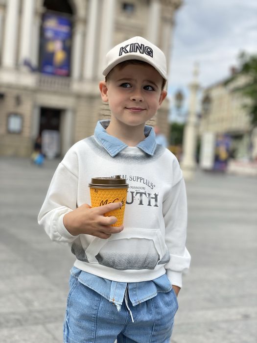 Світшот з імітацією сорочки 4-6 років
