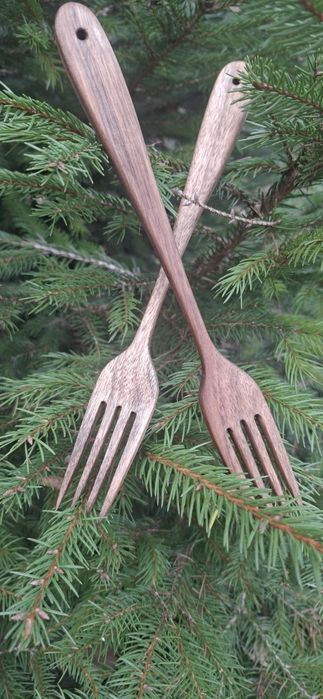 Виделка , горіх ручна робота