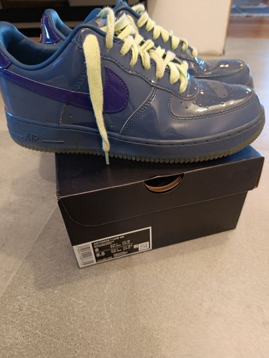 Buty Nike air force 1 Mystic navy and ice grape nowe używane 2 razy buty z skóry lakierowanej.