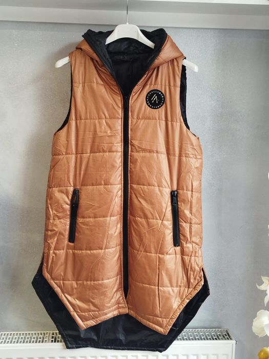 Wyprzedaż kamizelka camelowa  S i L