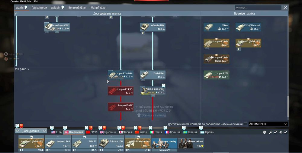 Продам акаунт WarThunder