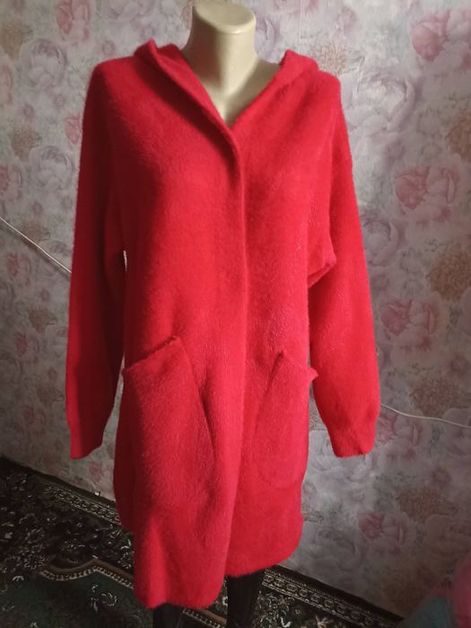 Альпака. Кардиган. Довга.