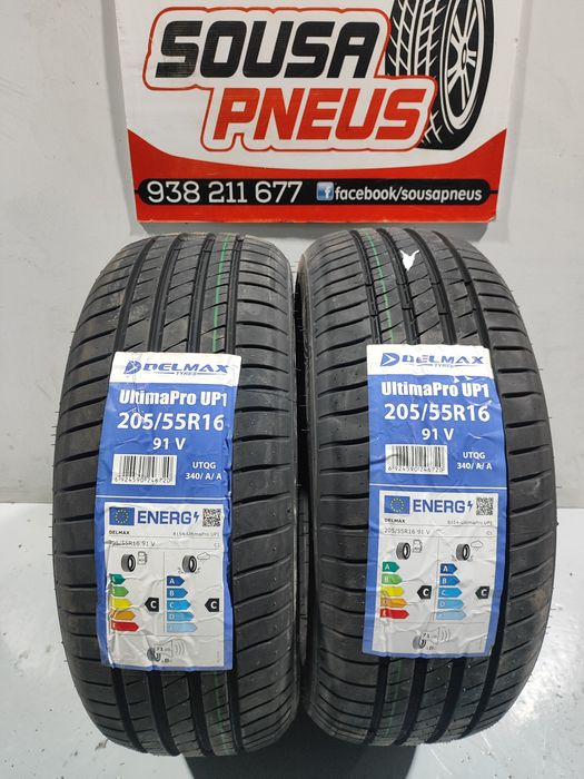 2 pneus novos 205-55R16 Delmax - Ofertta dos portes-  110 Euros
