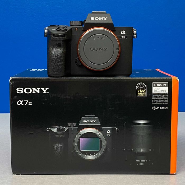 Sony Alpha A7 III (Corpo) - 24.2MP | 3 ANOS DE GARANTIA