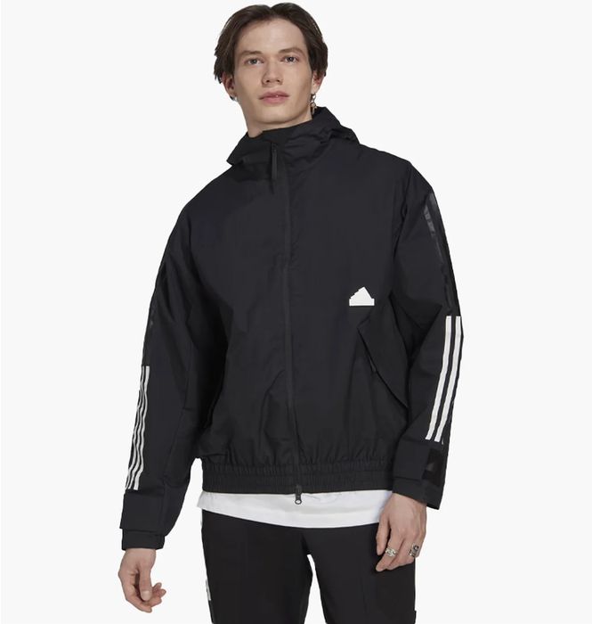 Оригінальна куртка-ветровка Adidas (чорна) | M, L | Нова з бірками!