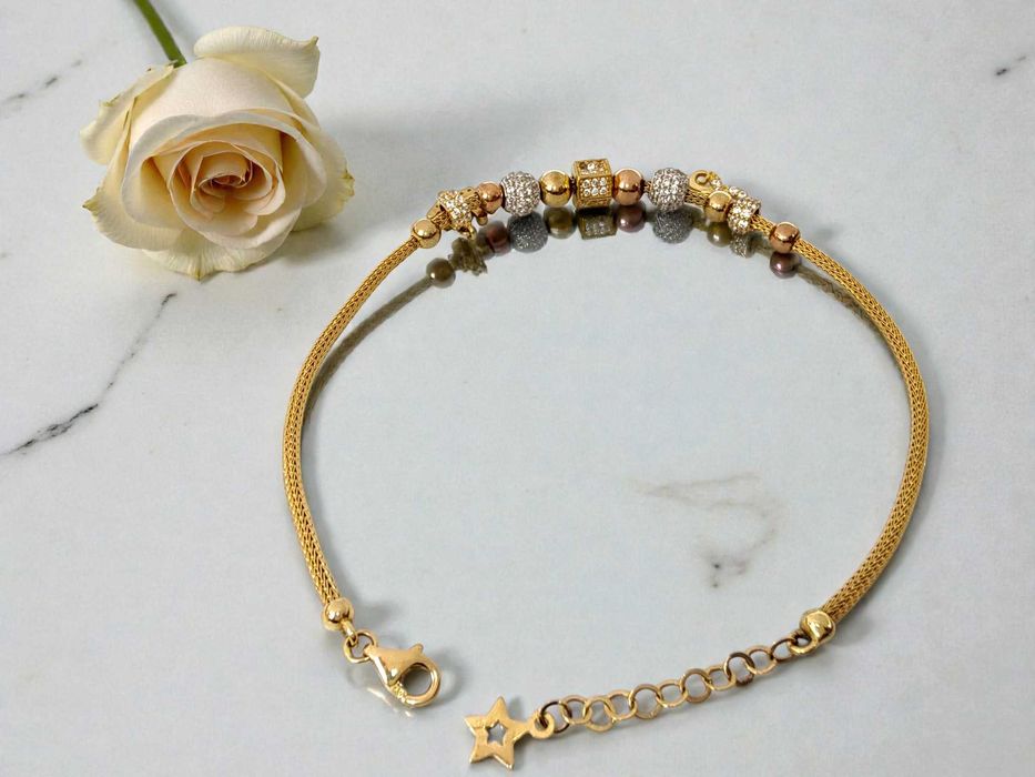 Bransoletka damska Pandorka pr. 585, nowoczesny wzór Lombard Gorzów