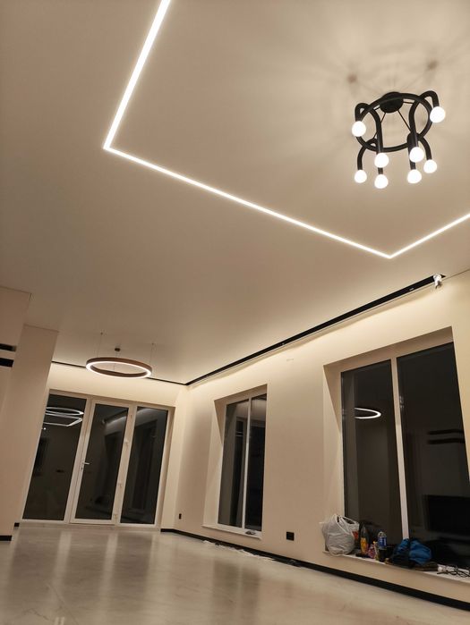 Натяжные потолки Харьков / слив воды