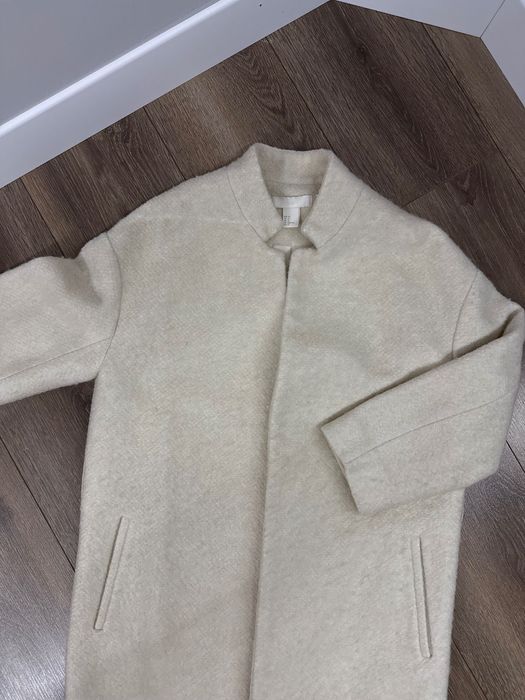 Пальто Кардиган куртка жіноча молочне H&M