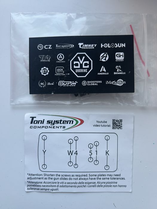 Коіплення коліматорного прицілу CZ P10 C/F