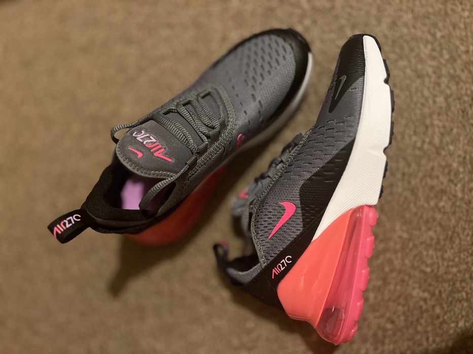 Nike Air Max 270 raz założone 35 szaro różowe