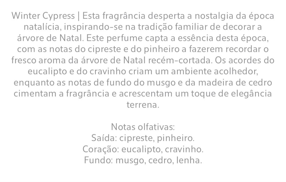 (200 ML) Difusor Em Spray WINTER CYPRESS Zara Home NOVO