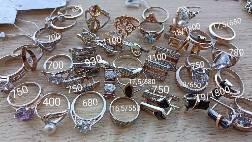 Срібні сережки, набори, кулони 925