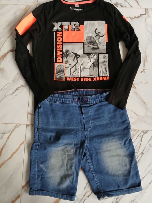 bluza i unikatowe koszulki dla chłopca 134