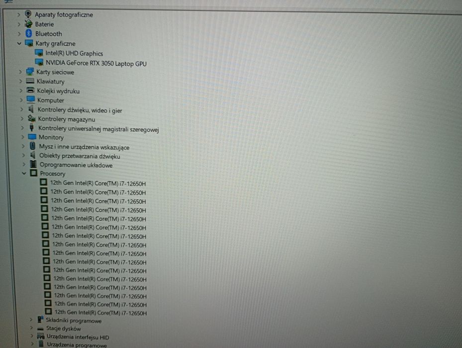 Laptop Gamingowy MSI Thin15  i7 12th / rtx3050  16GB RAM  Komis Madej sc.