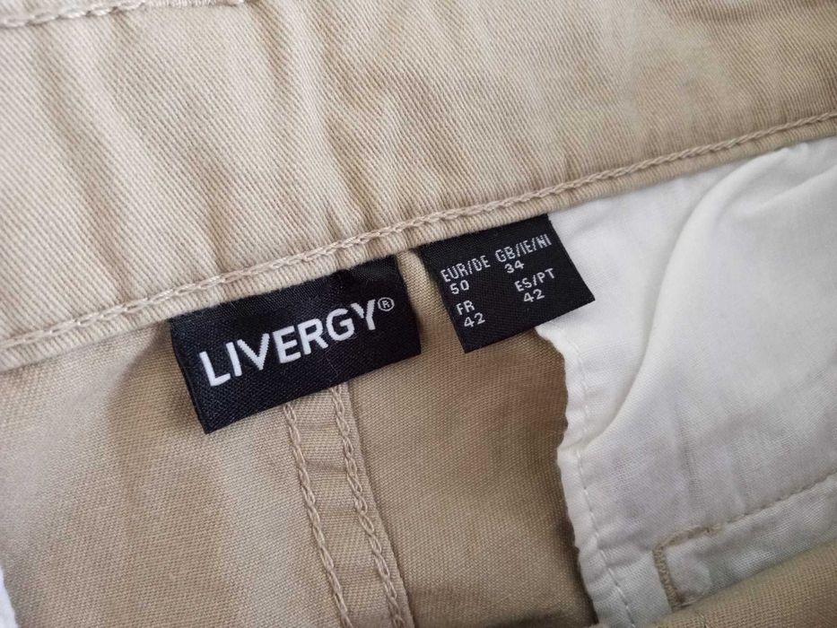 spodnie szorty beżowe męskie Livergy 50