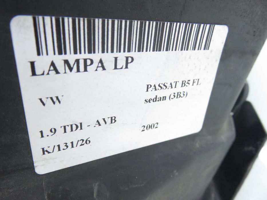Lampa Lewa Przednia Vw Passat B5 Fl Sedan (3b3)