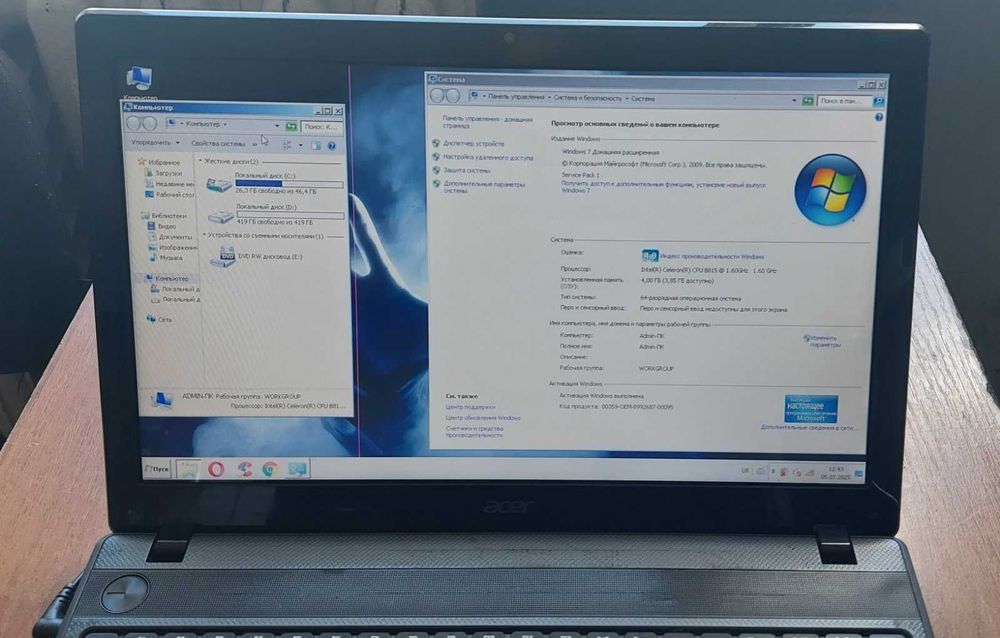 Ноутбук Acer Aspire 5349 15,6"/Intel Celeron B815 1.6GHz/4Gb/500Gb