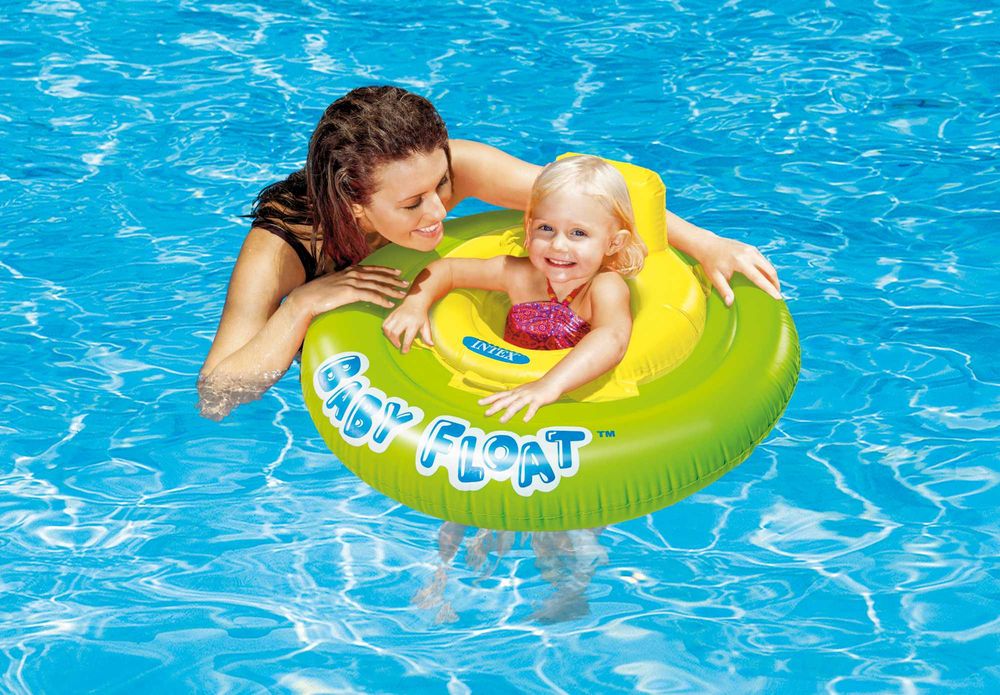 Intex fotelik do pływania kółko dmuchane dla malucha 76 cm