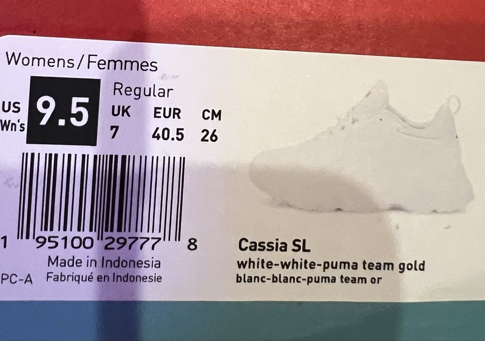 Нові жіночі білі кросівки Puma