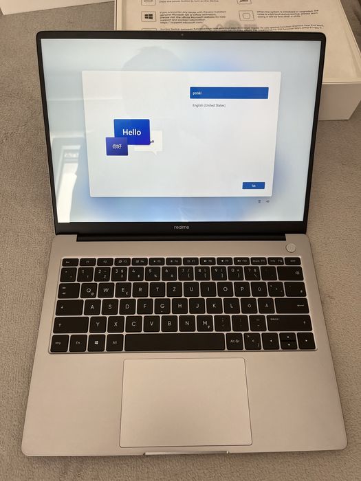 Laptop ultrabook notebook Realme Book Prime 14 QWERTZ Szary i5-11320H