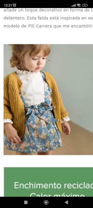 Saia Jardineira tons natalícios