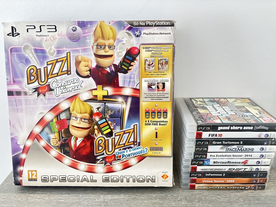 PS3 Fat + 13 Jogos – A FUNCIONAR