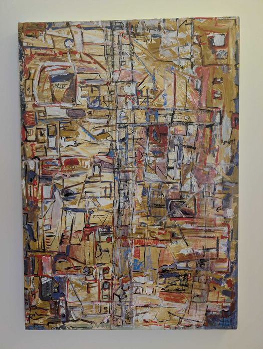 Pintura Acrílico de Rosa Vaz 70x100 " PERCURSO IV"