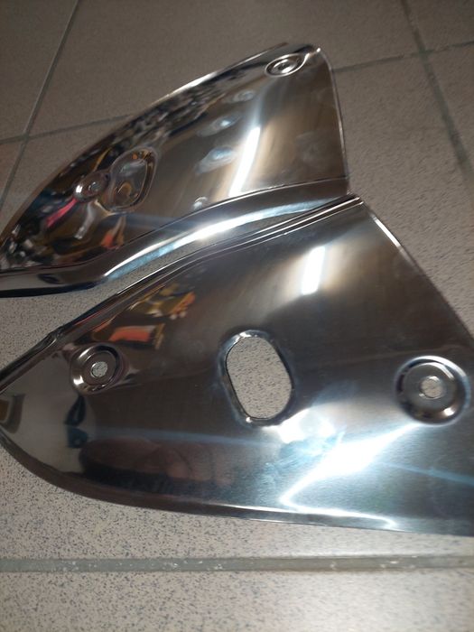 NOWOŚĆ! Oslony boczne boczki rama romet komar sport sztywniak chrom!