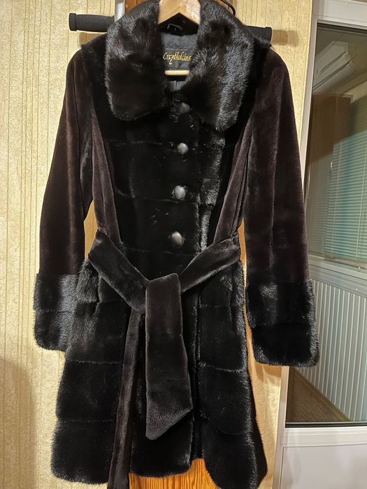 Шуба норкова чорна ексклюзивна