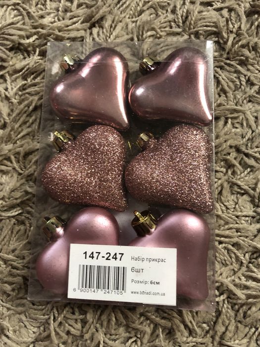 Новорічні іграшки, кулі, ялинкові прикраси, новогодний декор