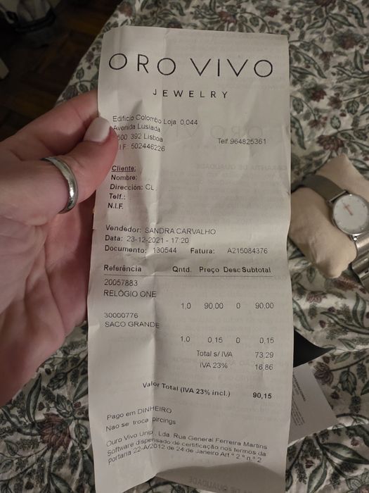 Relógio ONE como novo