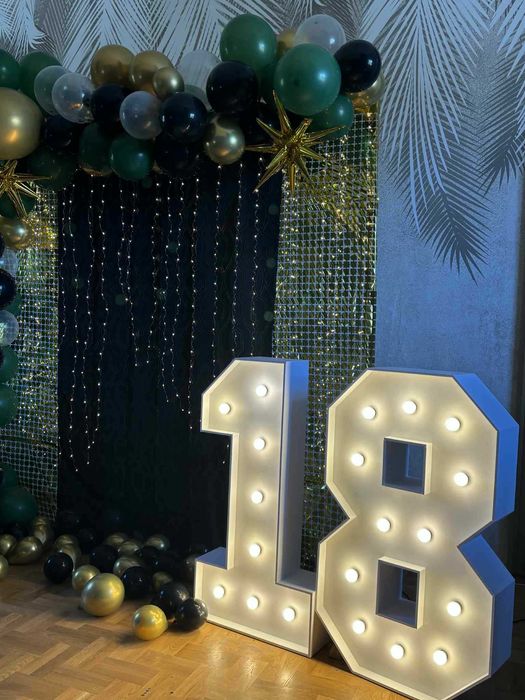 Cyfry 18 led na urodziny