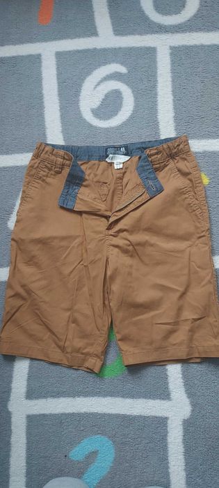 spodnie krótkie, brązowe H&M, 164 cm