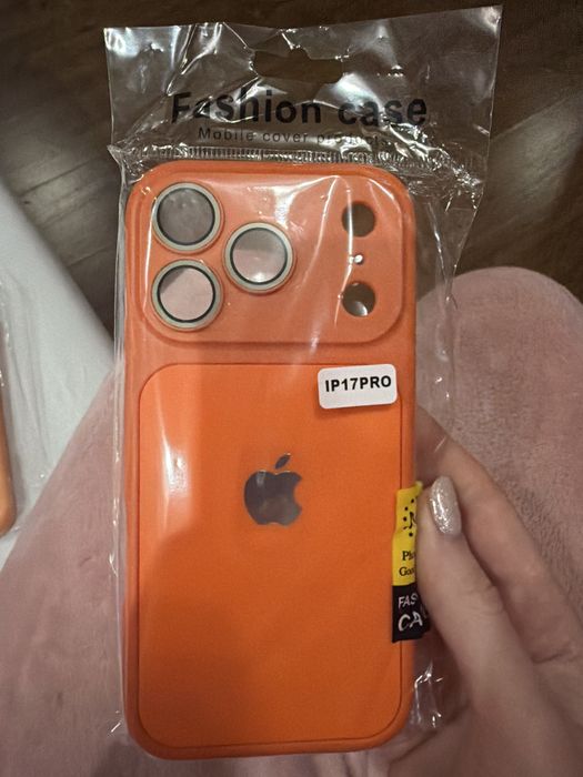 Чохол на iphone 17 Pro, чехол не айфон 17 Про оранжевый, orange