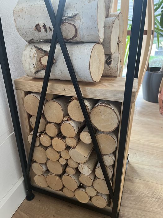 Stojak na drewno kominkowe Loft Industrial