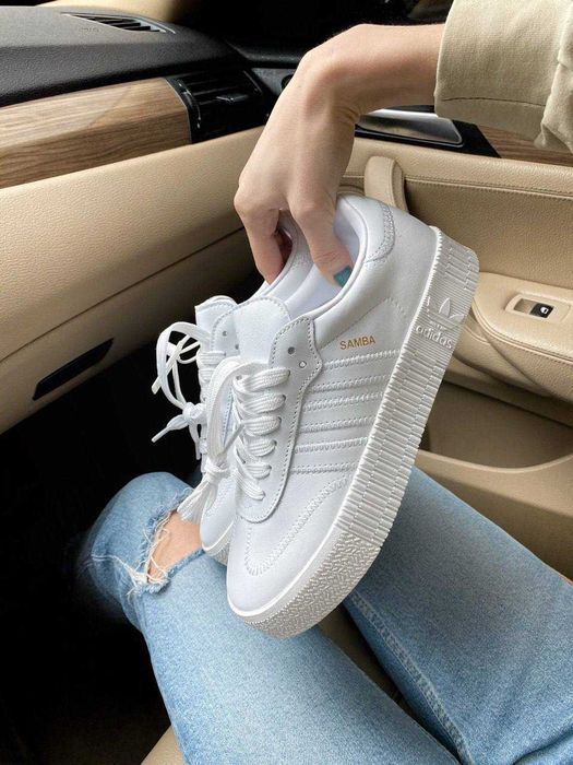 Кроссовки Adidas Samba White  Оригинал женские новые