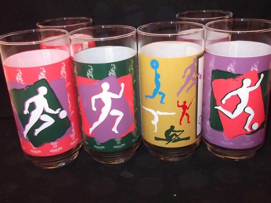 4 copos Atlanta 1996 jogos olímpicos Mcdonalds Coca-Cola