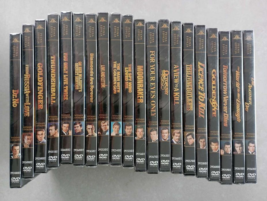 James Bond 007 Kolekcja 40 dvd wydanie specjalne Folia ! Okazja !