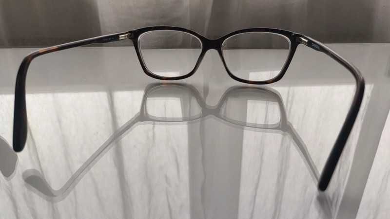 Okulary oprawki retro vintage czarno brązowe