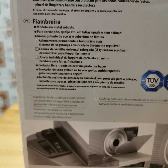 Fiambreira /máquina de cortar fiambre