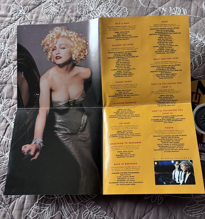 CD Madonna BSO Dick Tracy 1990