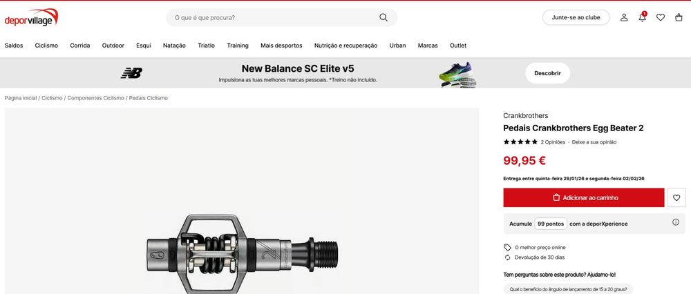 Pedais Crankbrothers Egg Beater 2 Prata/preto