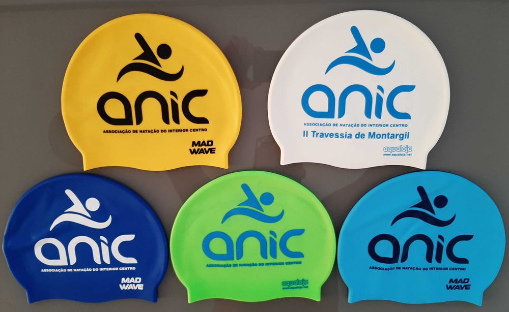 Toucas de natação de silicone, à atenção dos Colecionadores.