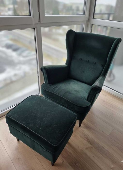 Fotel Ikea plus podnóżek