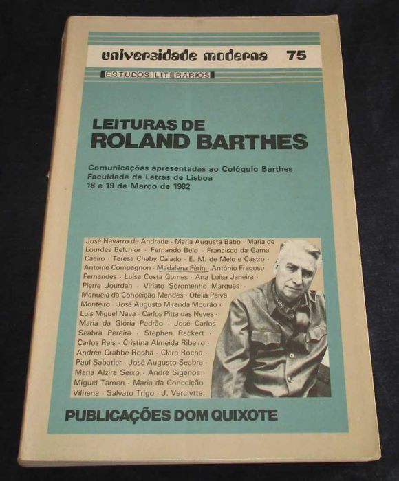 Livro Leituras de Roland Barthes