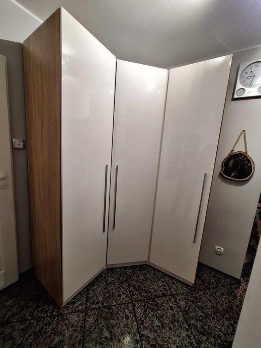 Zestaw Szafa narożna Trawen + 2 jednoskrzydłowe